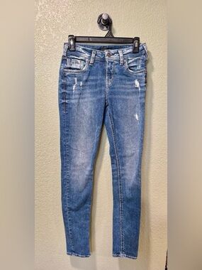 Silver Jeans Blue Skinny Jeans 26